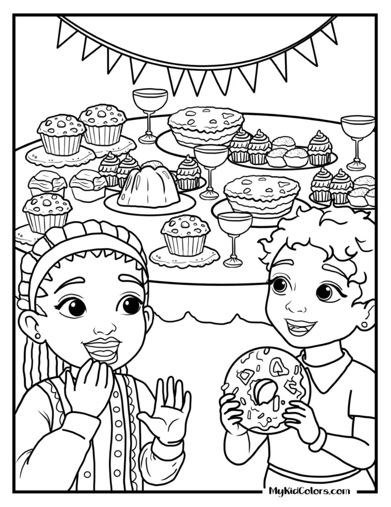 Donut Coloring Page – Page # 13