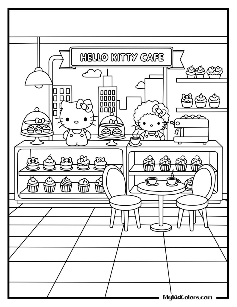 Hello Kitty Coloring Pages – Page # 14