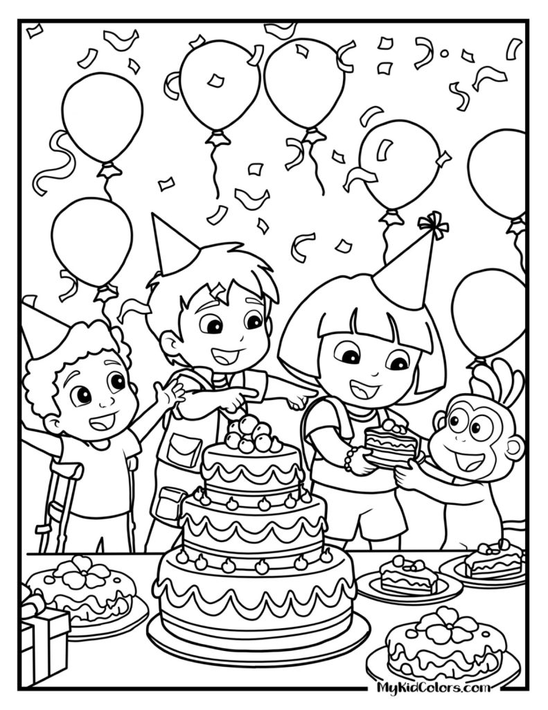 Dora the Explorer Coloring Pages – Page # 14