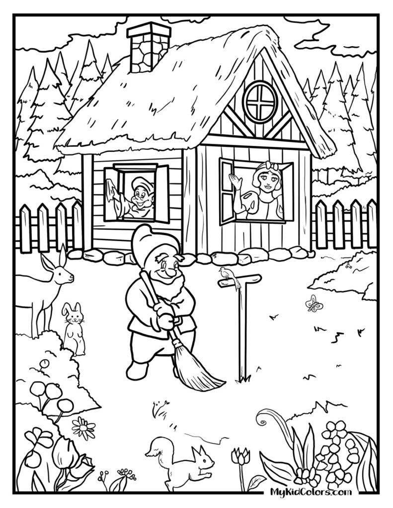 Snow White Coloring Pages – Page # 14