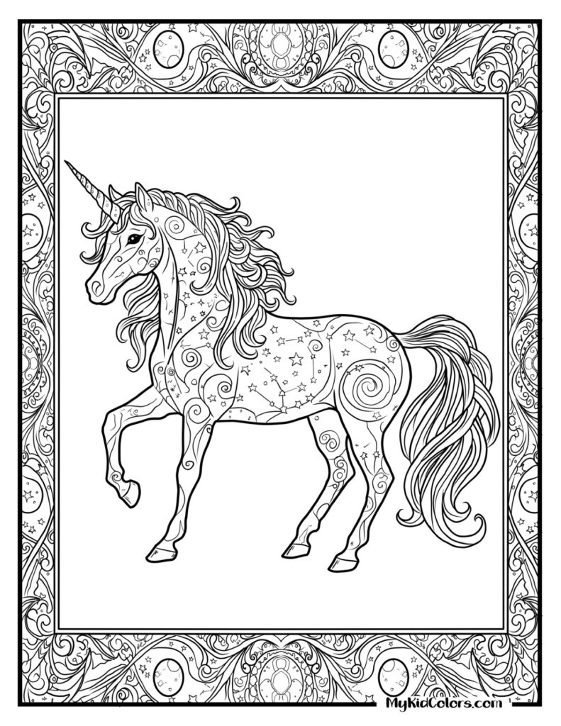 Unicorn Coloring Pages – Page # 15