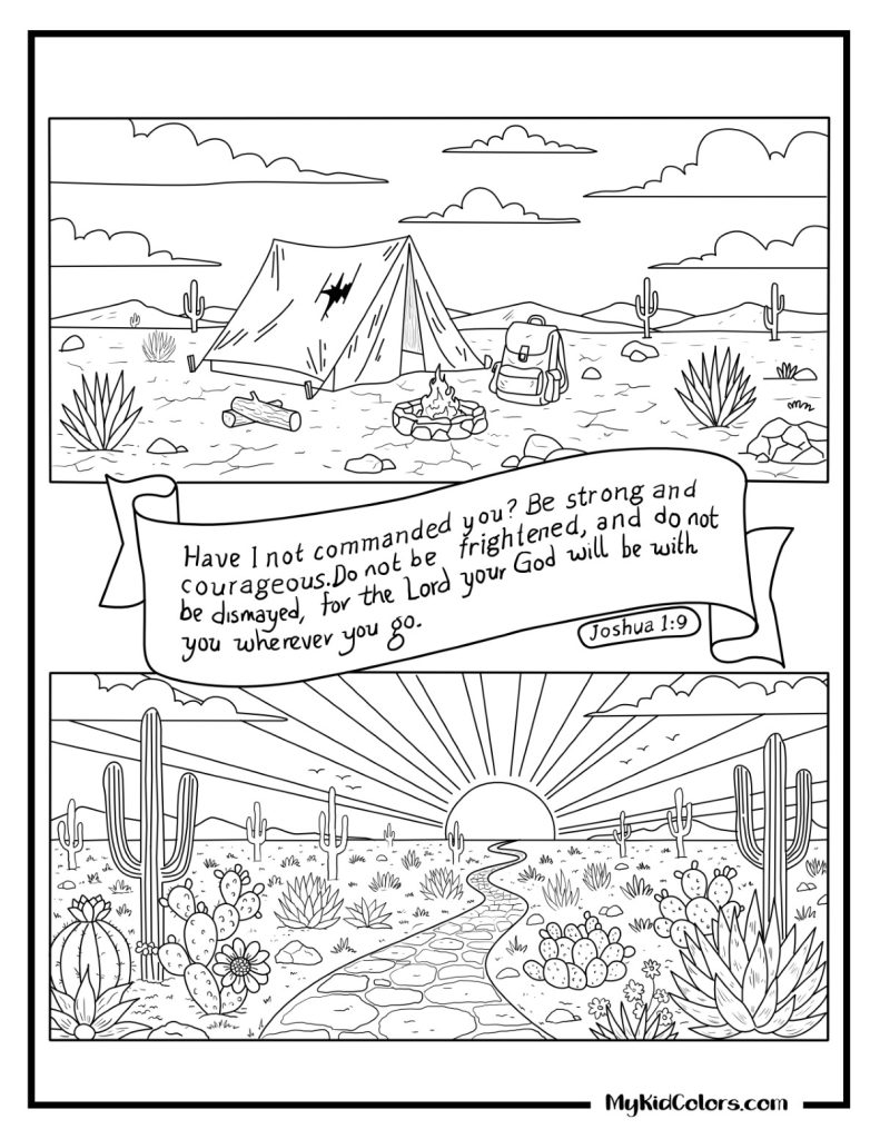 Joshua 1:9 coloring page – Page # 15