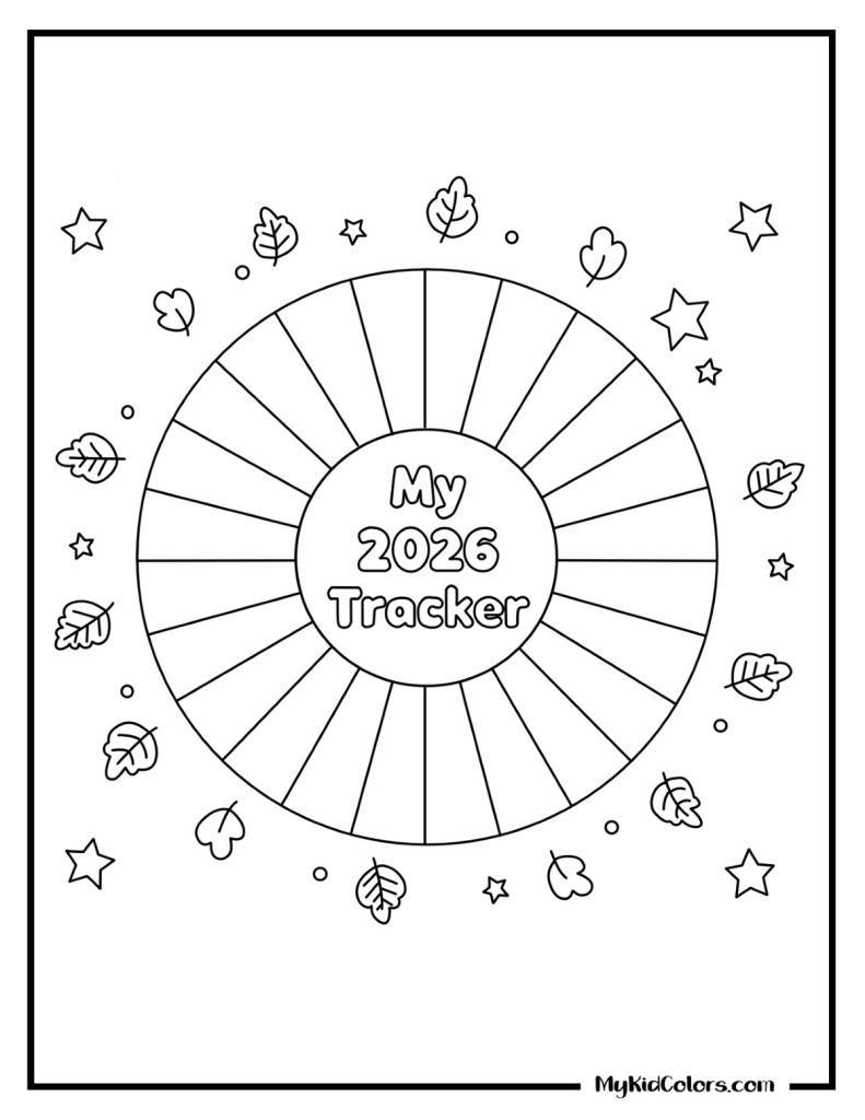 2026 Calendar Coloring Pages – Page # 15
