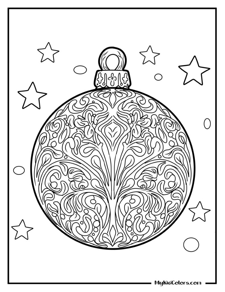 Christmas Ornaments Coloring Pages – Page # 15