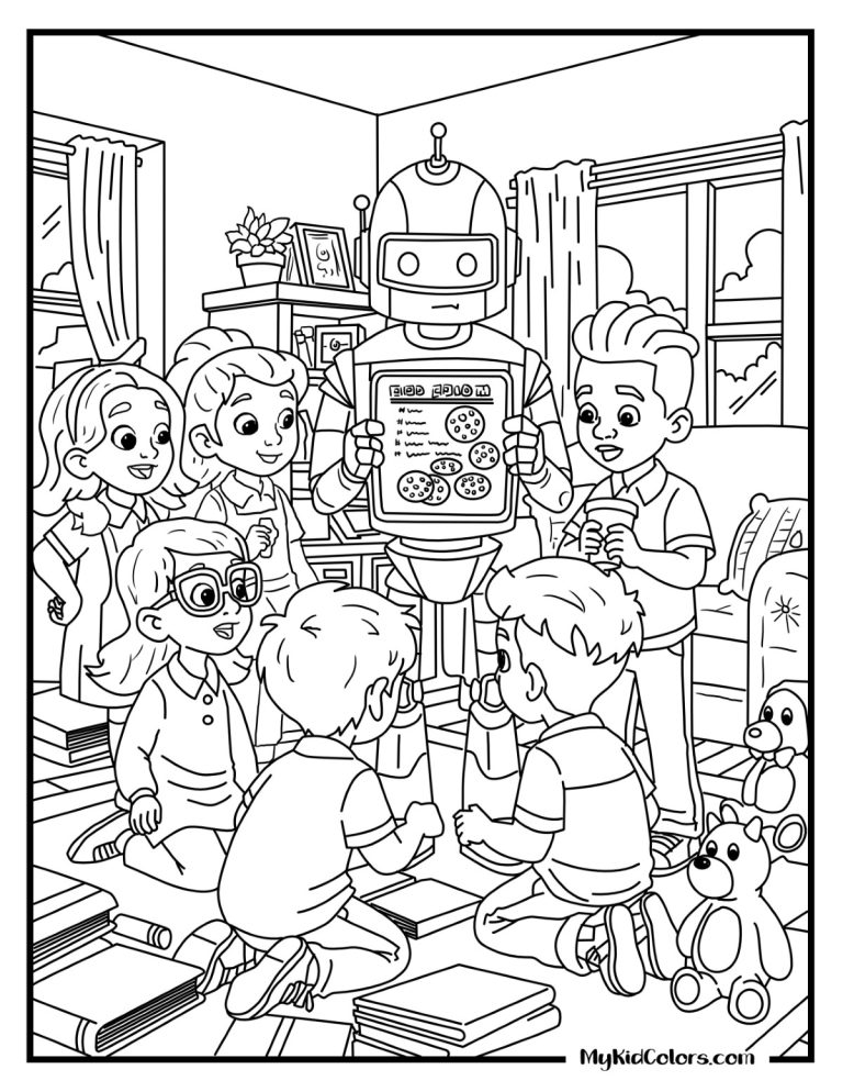 Robot Coloring Pages – Page # 15