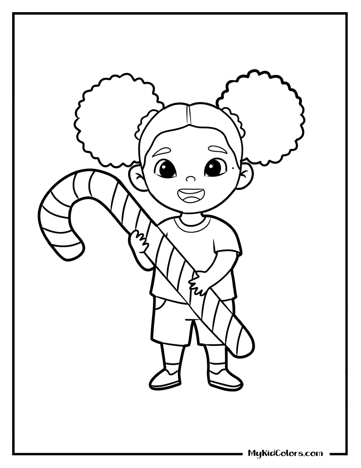 Candy Cane Coloring Pages – Page # 2