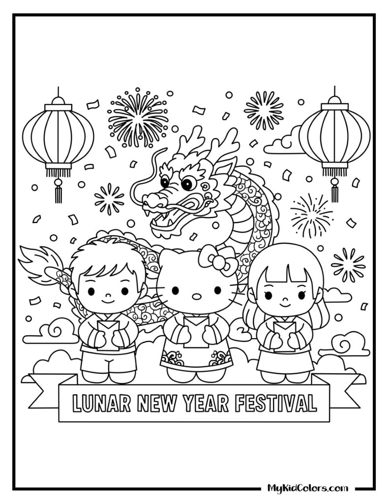Hello Kitty Coloring Pages – Page # 2