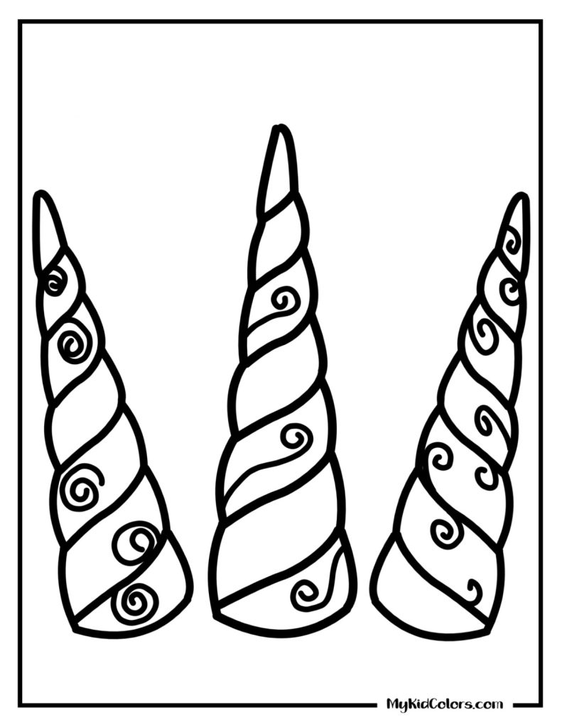 Unicorn Coloring Pages – Page # 4