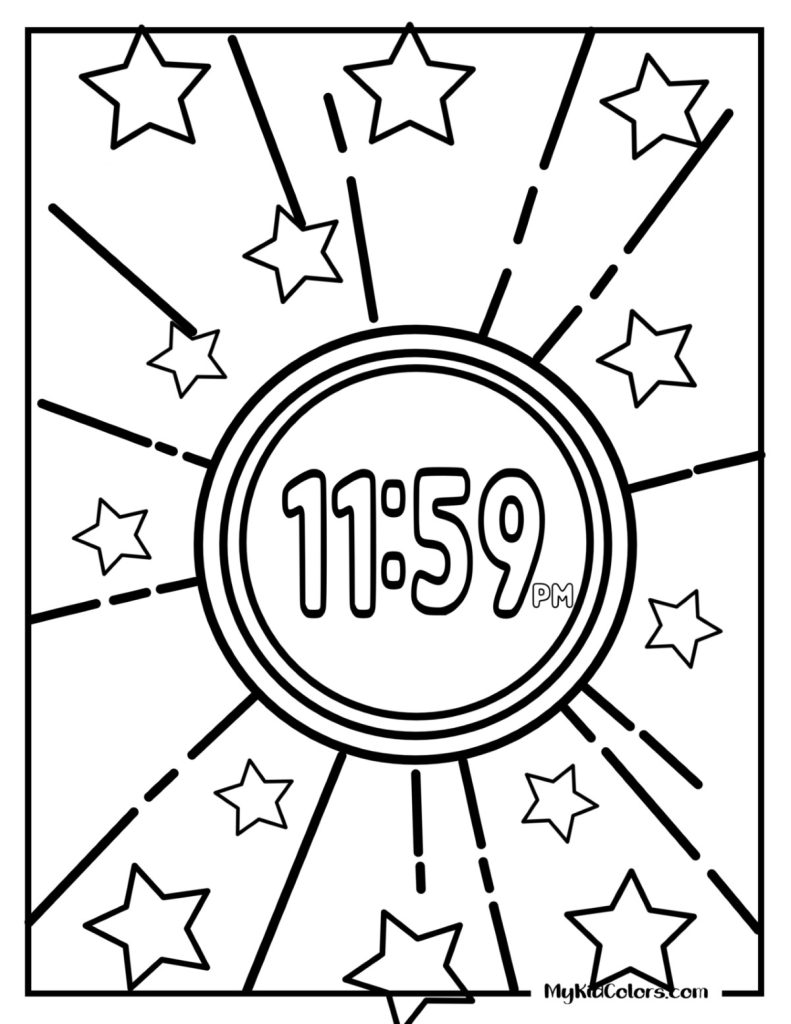 New Year Coloring Pages – Page # 5