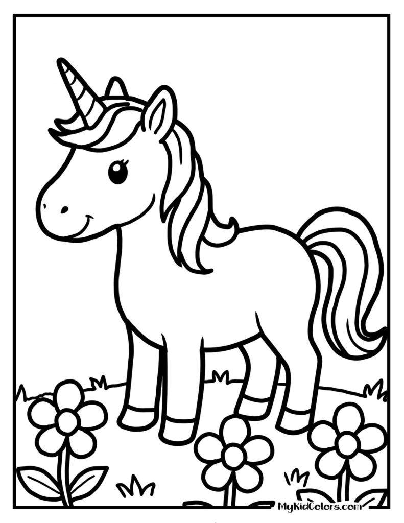 Unicorn Coloring Pages – Page # 5
