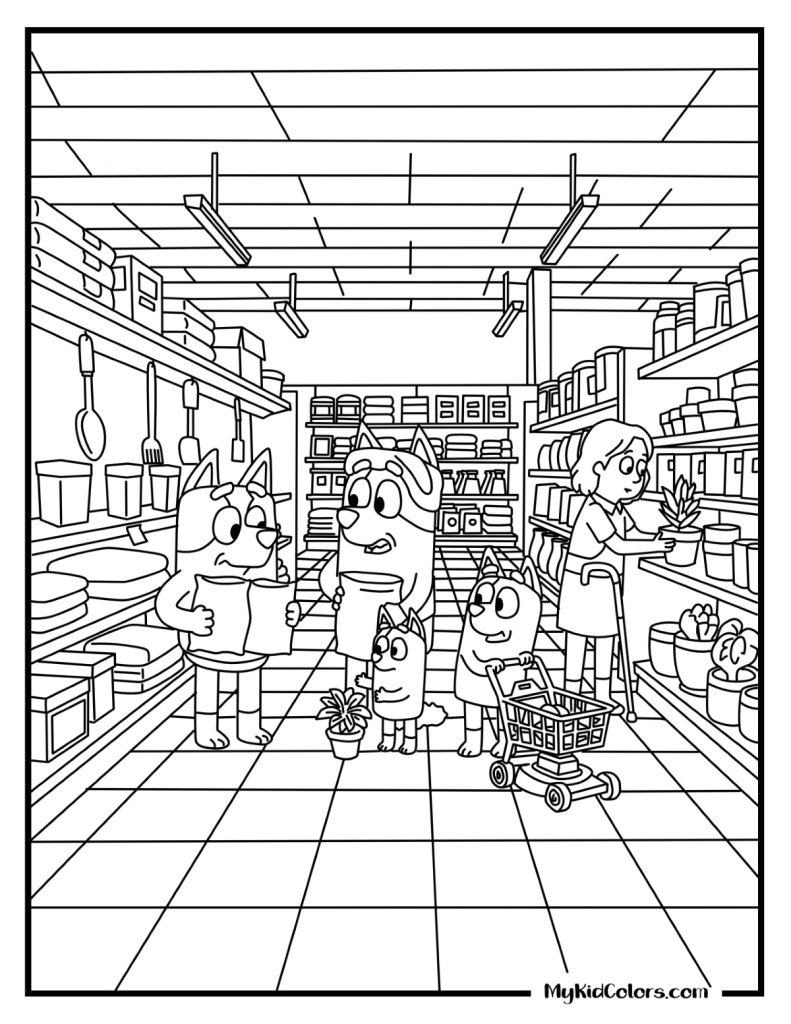 Bluey Coloring Pages – Page # 6