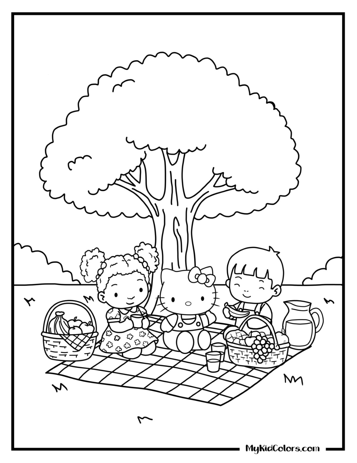 Hello Kitty Coloring Sheets – Page # 6