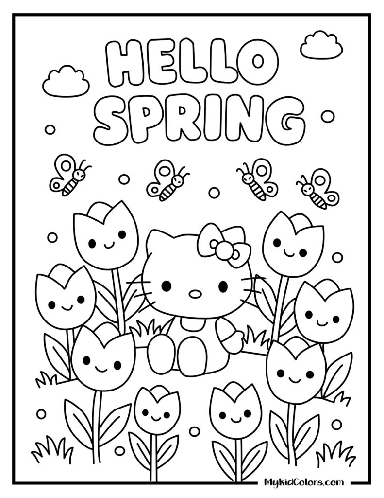 Hello Kitty Coloring Pages – Page # 6