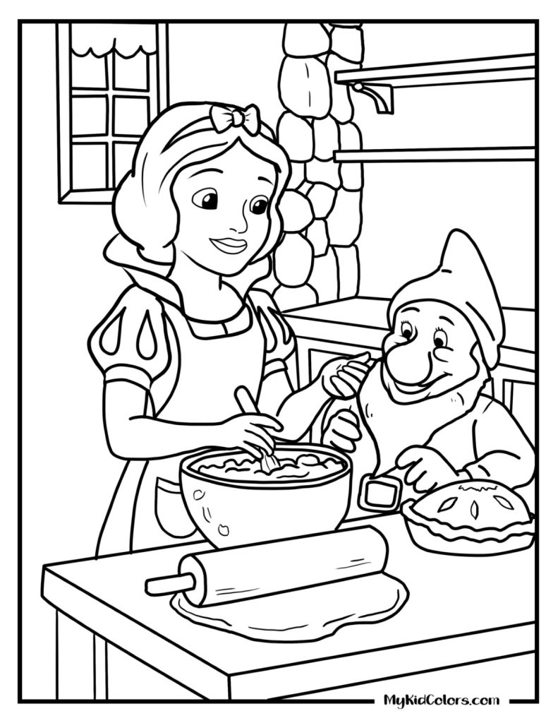 Snow White Coloring Pages – Page # 7