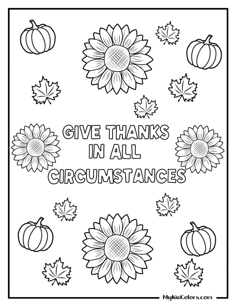 Thankful Coloring Pages – Page # 8