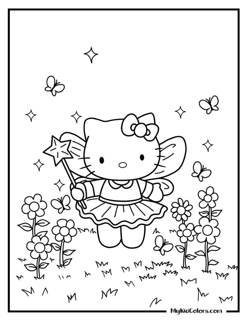 Hello Kitty Coloring Sheets – Page # 8