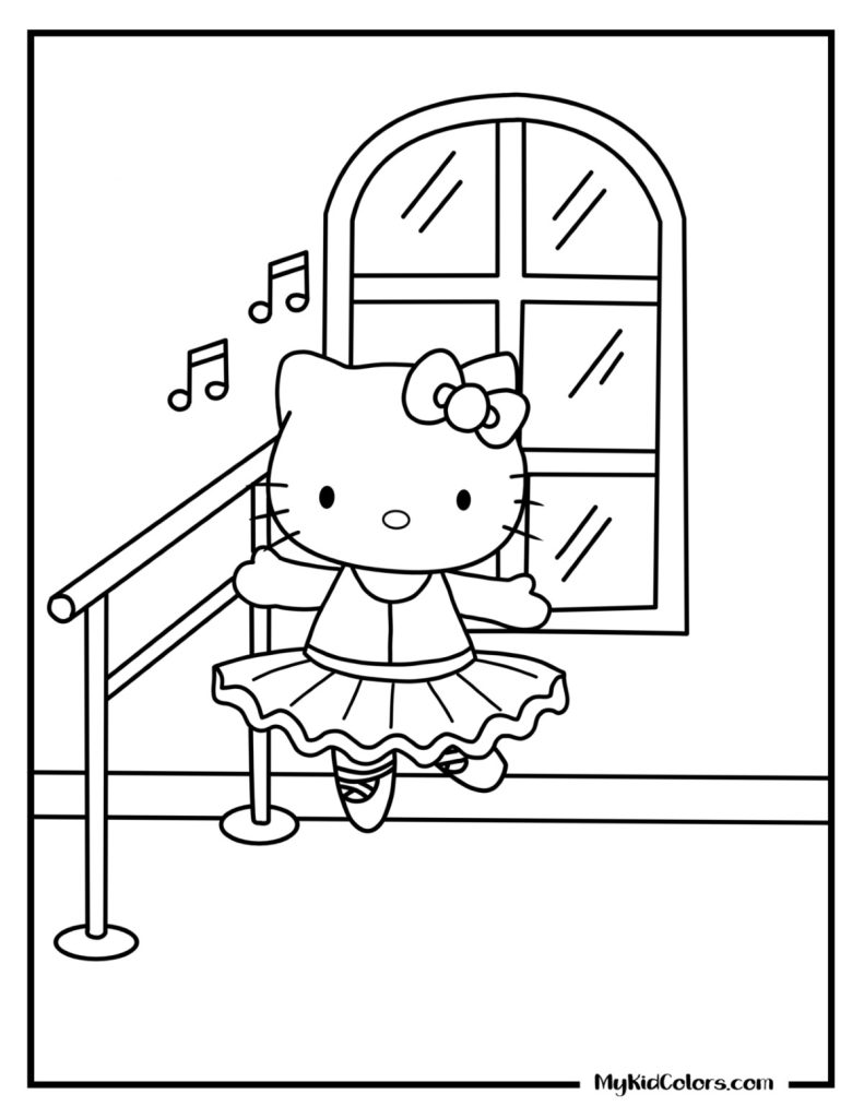 Hello Kitty Coloring Sheets – Page # 9