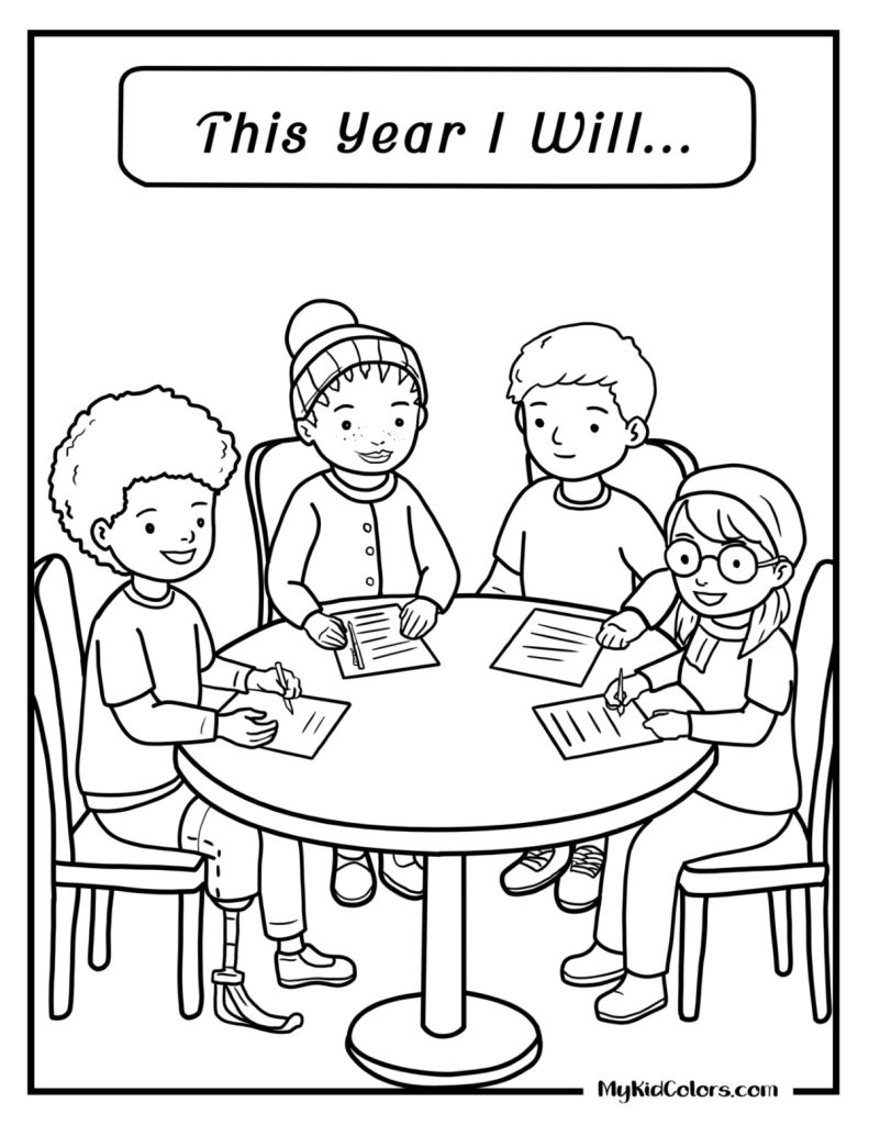 New Year Coloring Pages – Page # 9