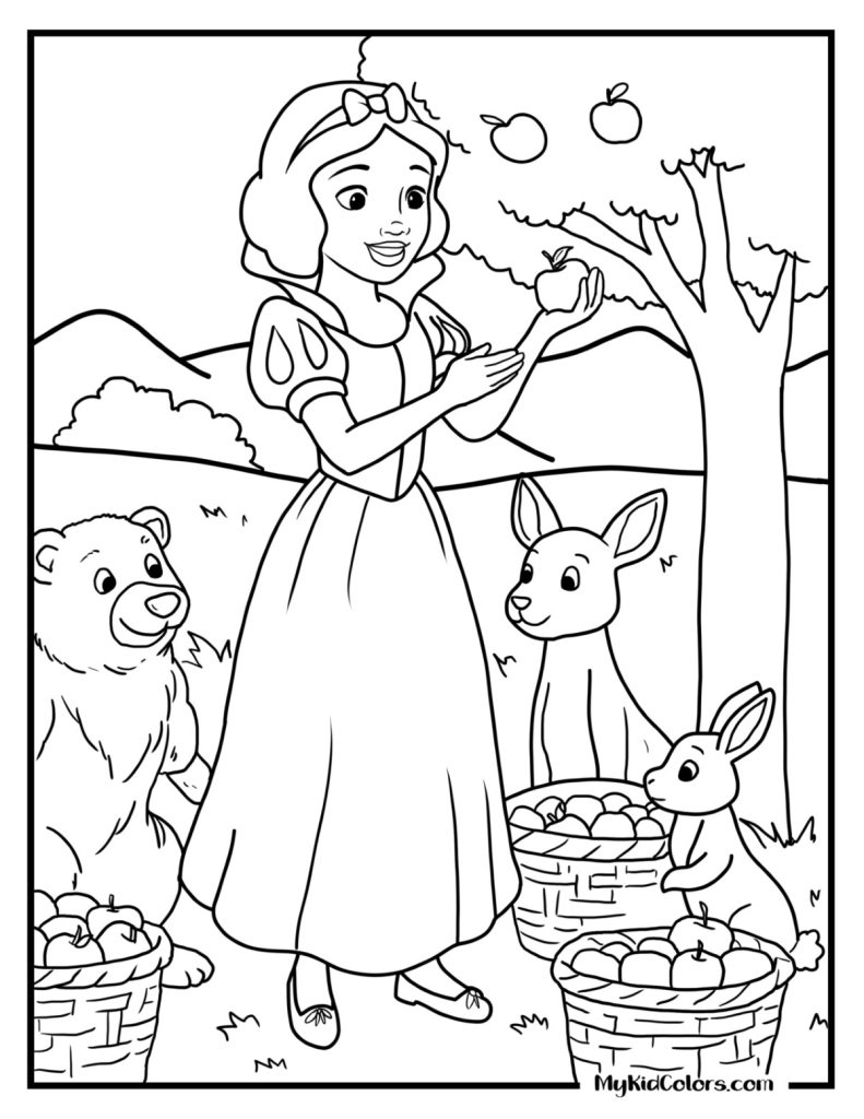 Snow White Coloring Pages – Page # 9