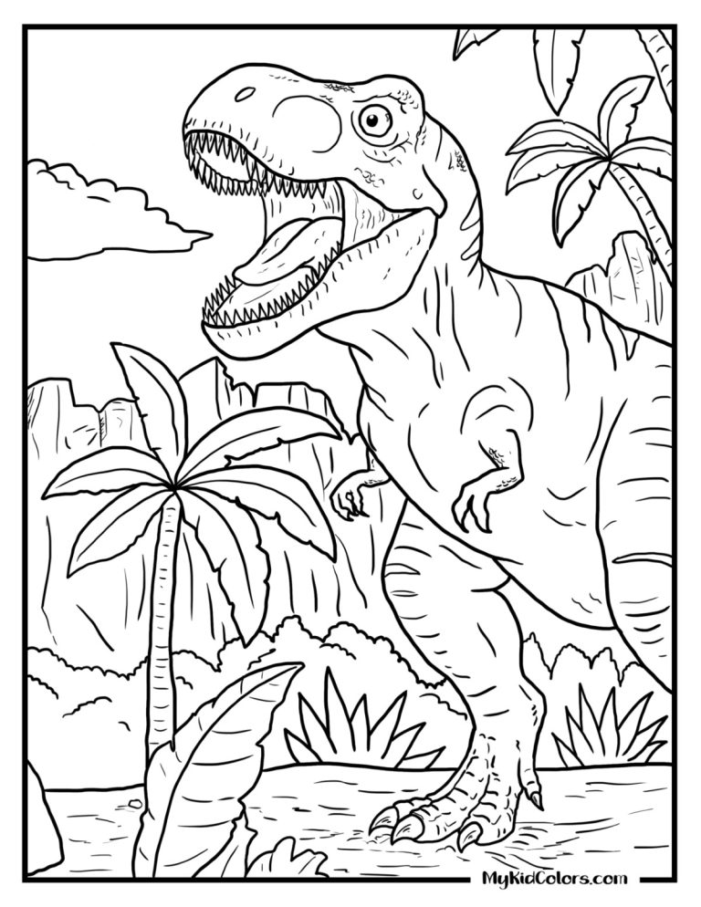 Dinosaur Coloring Pages – Page # 9