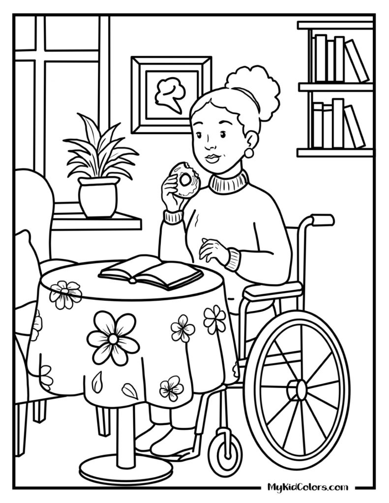 Donut Coloring Page – Page # 9