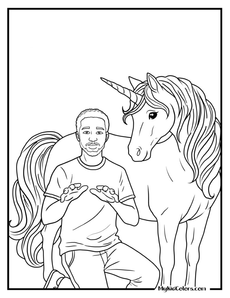 Unicorn Coloring Pages – Page # 9