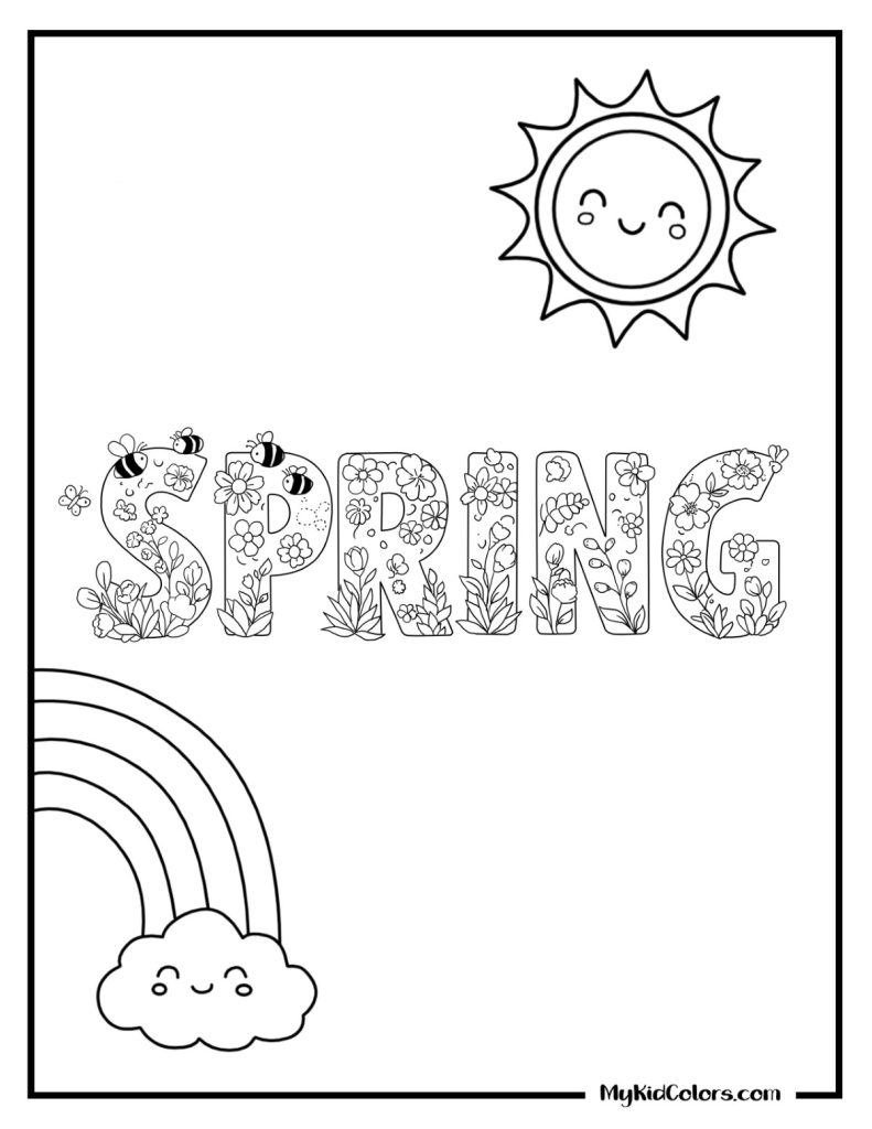 Spring Coloring Pages – Page # 1
