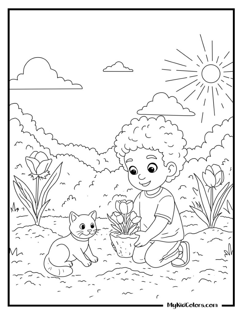 Spring Coloring Pages – Page # 10
