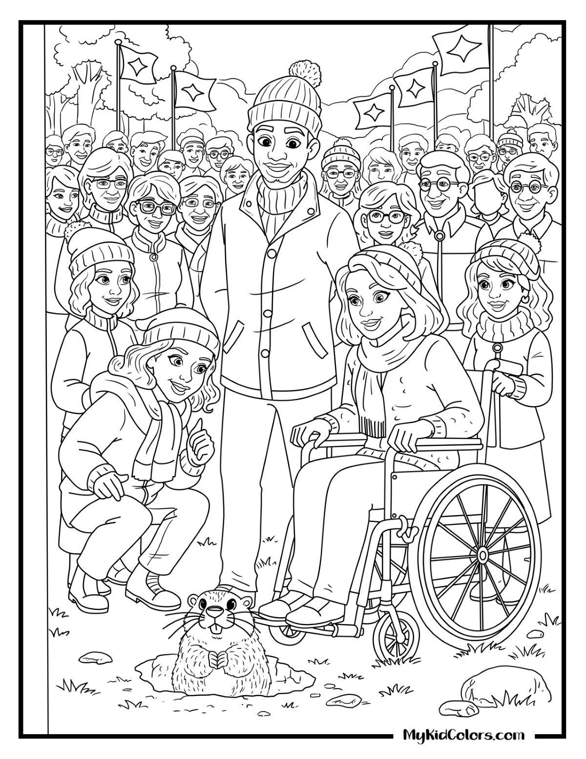 15 Free Groundhog Day Coloring Pages (Free PDF Printables)