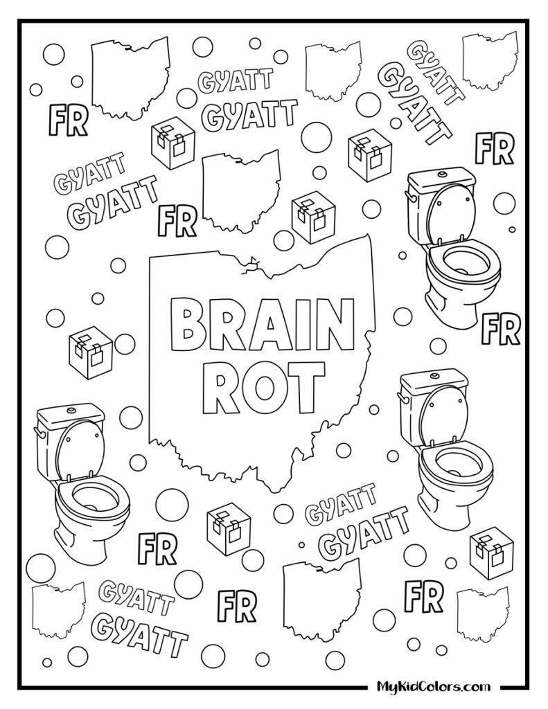 Gen Alpha Coloring Pages – Page # 12