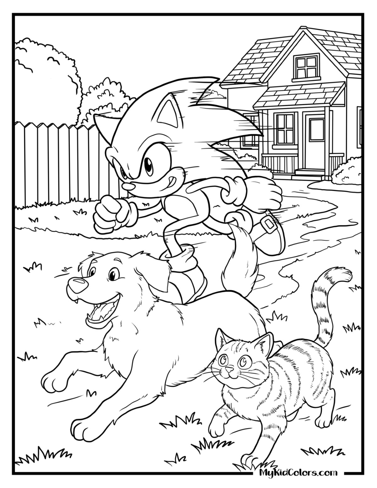 15 Free Sonic Coloring Pages for Kids (Free PDF Printables)