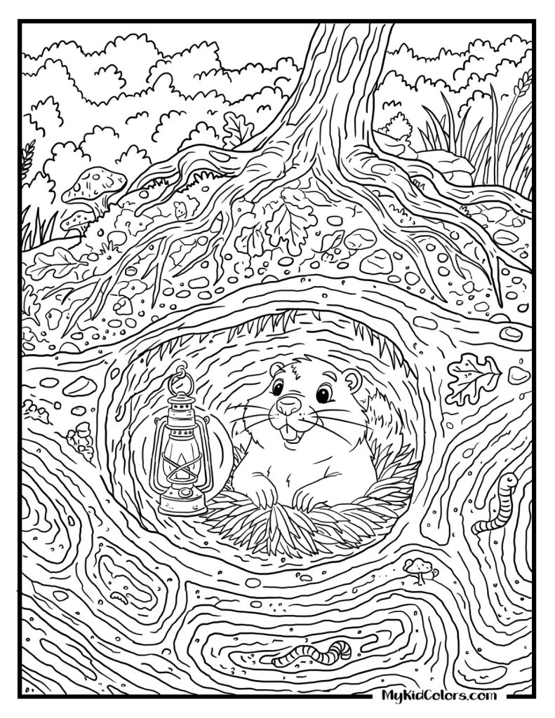 Groundhog Day Coloring Pages – Page # 15