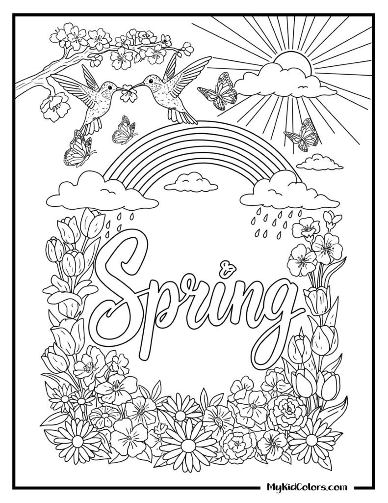 Spring Coloring Pages – Page # 15