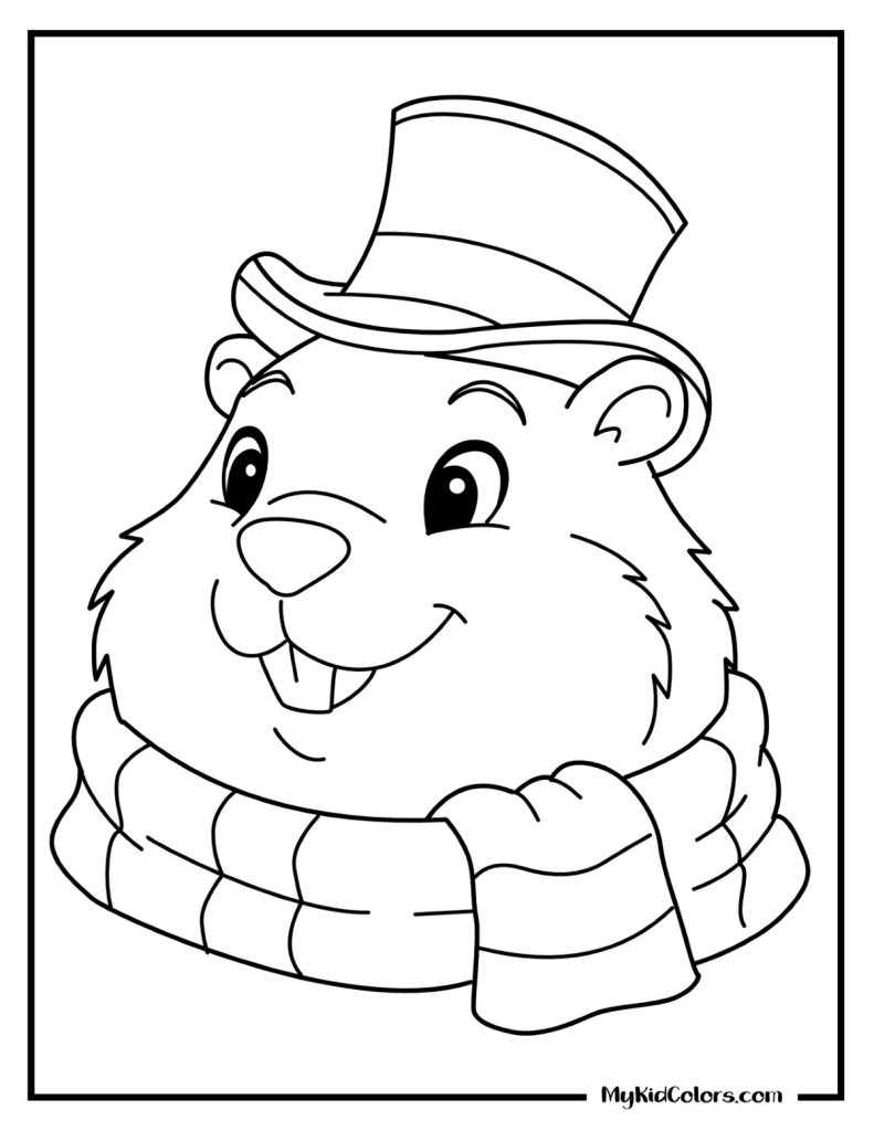 2 Groundhog Coloring Groundhog Day Crafts For Toddlers 15 free groundhog day coloring pages (pdf printables)