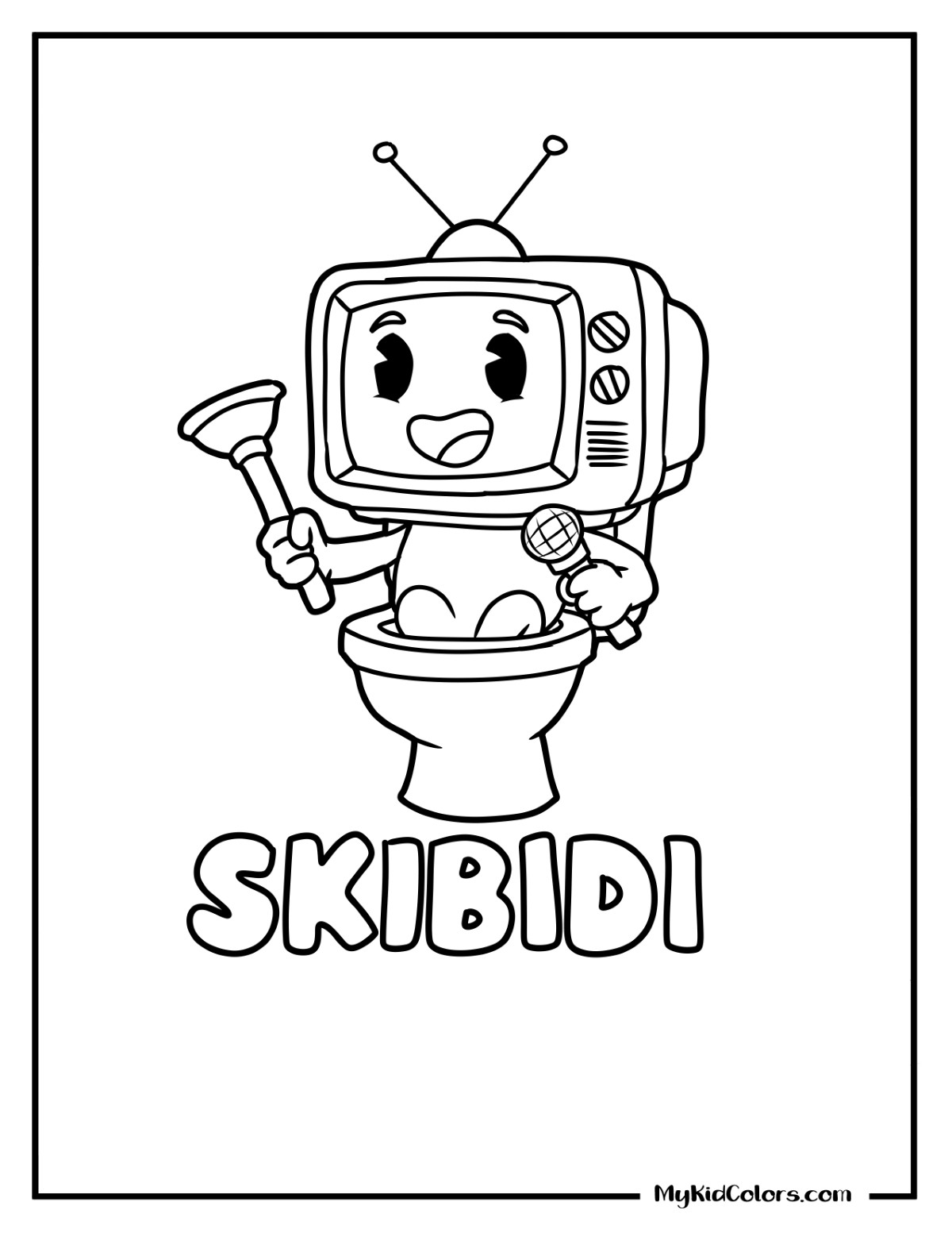 Skibidi Coloring Pages – Page # 4