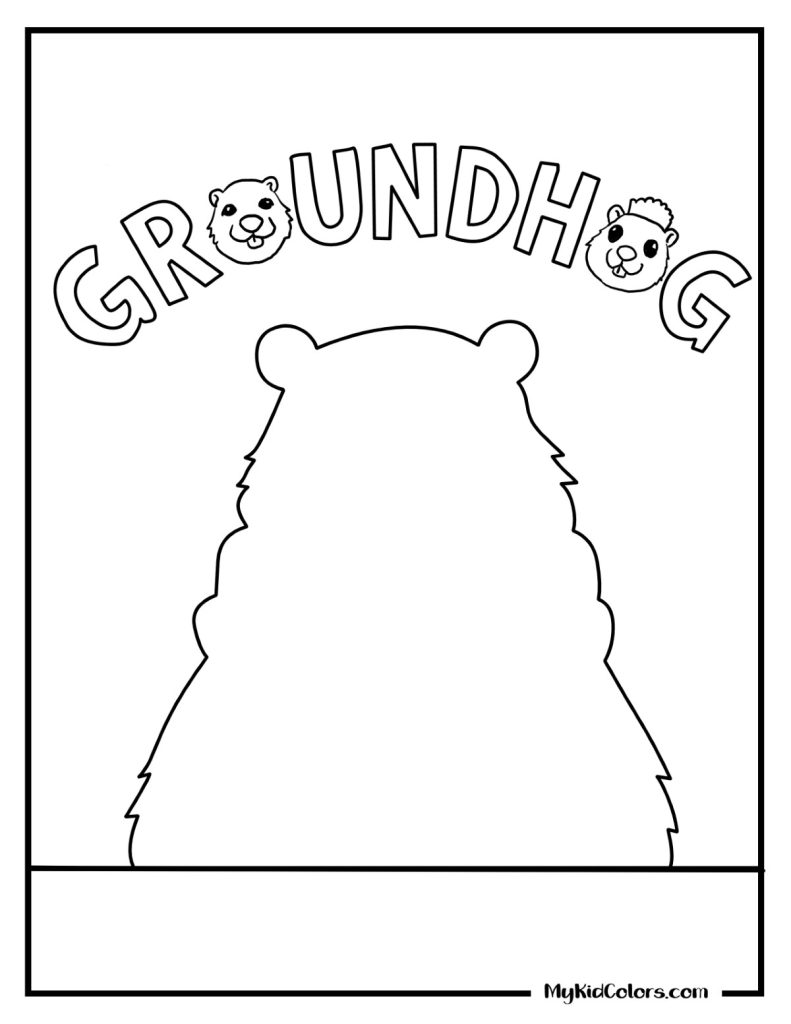 5 Groundhog Day Outline Groundhog Day Crafts For Kids Preschool 15 free groundhog day coloring pages (pdf printables)