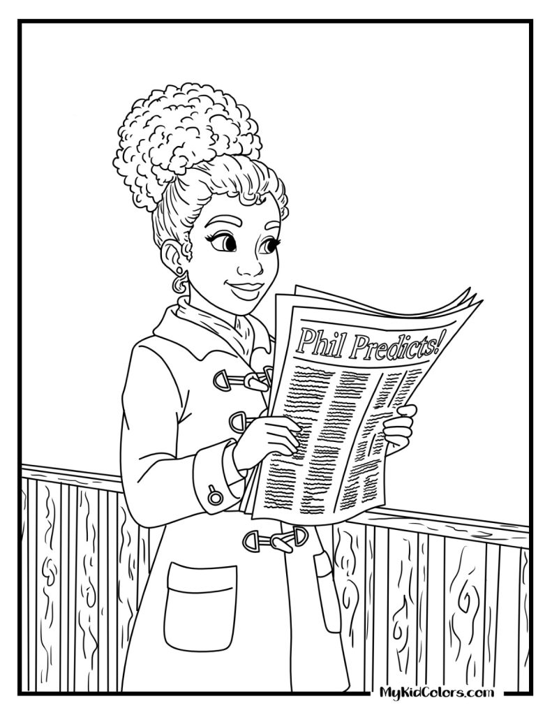 Groundhog Day Coloring Pages – Page # 6