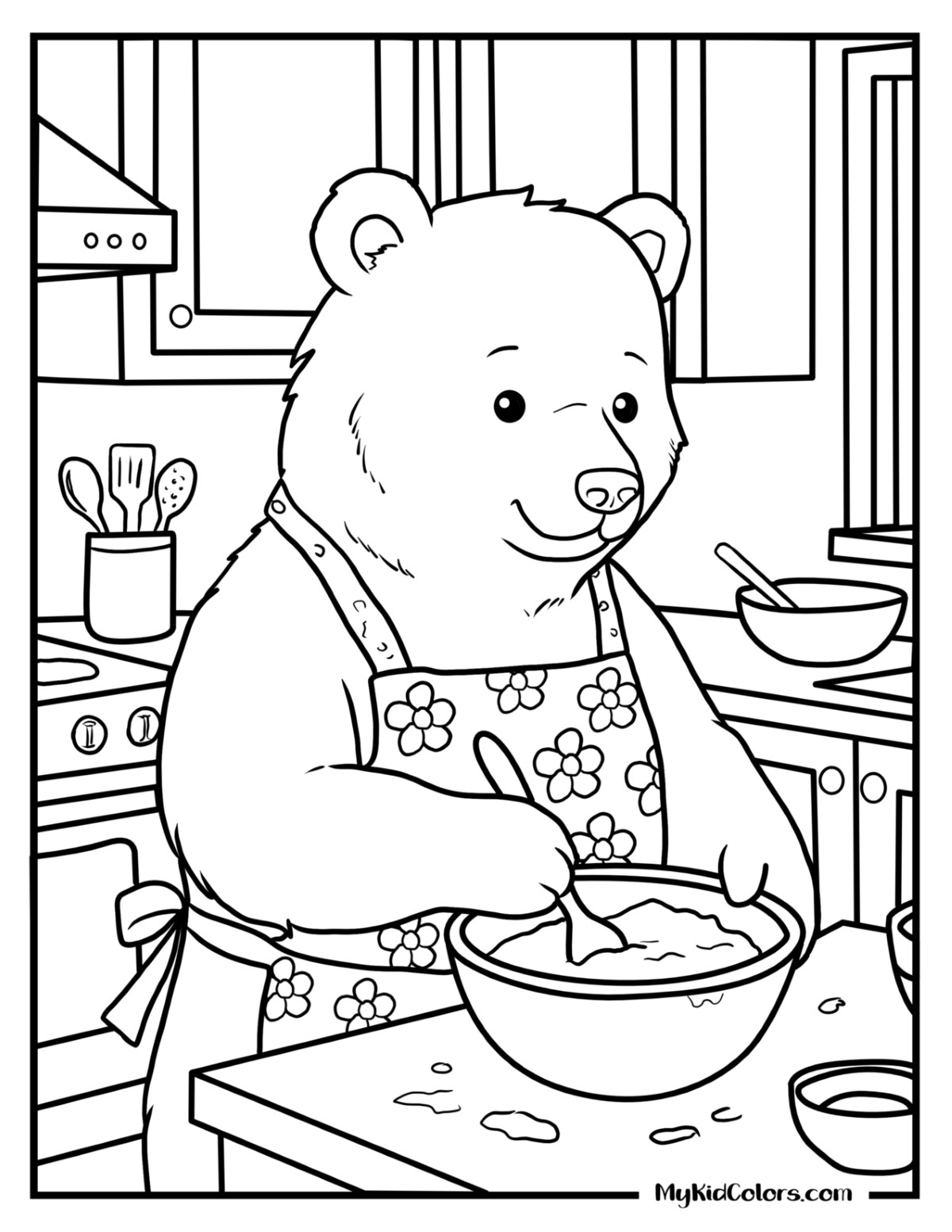 15 Free Bear Coloring Pages for Kids (Free PDF Printables)
