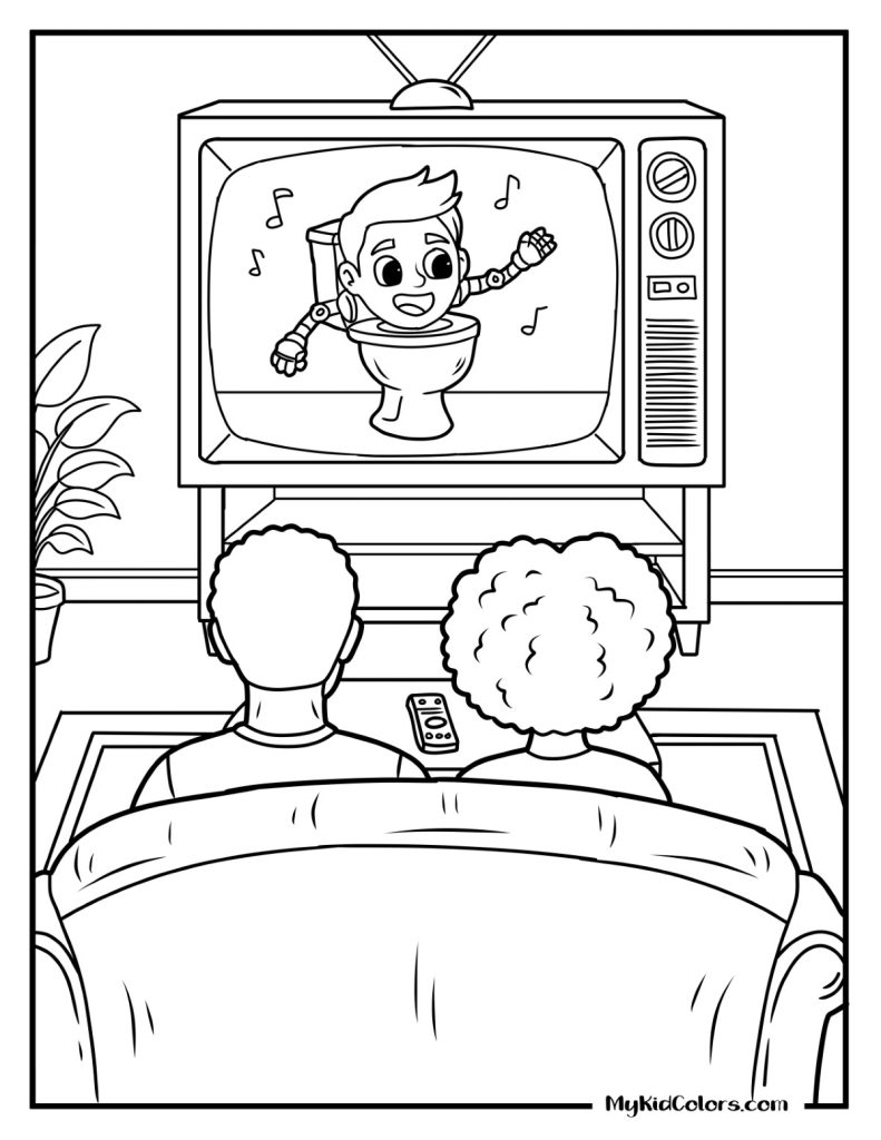 Skibidi Coloring Pages – Page # 9