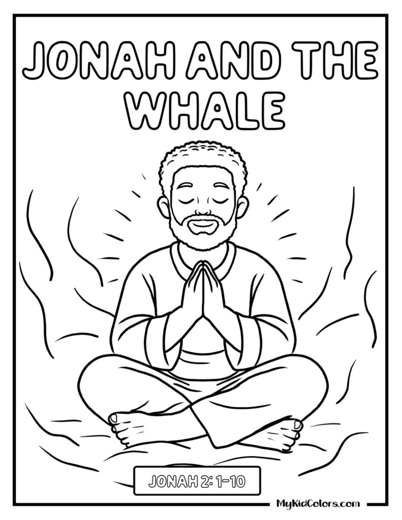 Jonah And The Whale Coloring Page – Page # 1