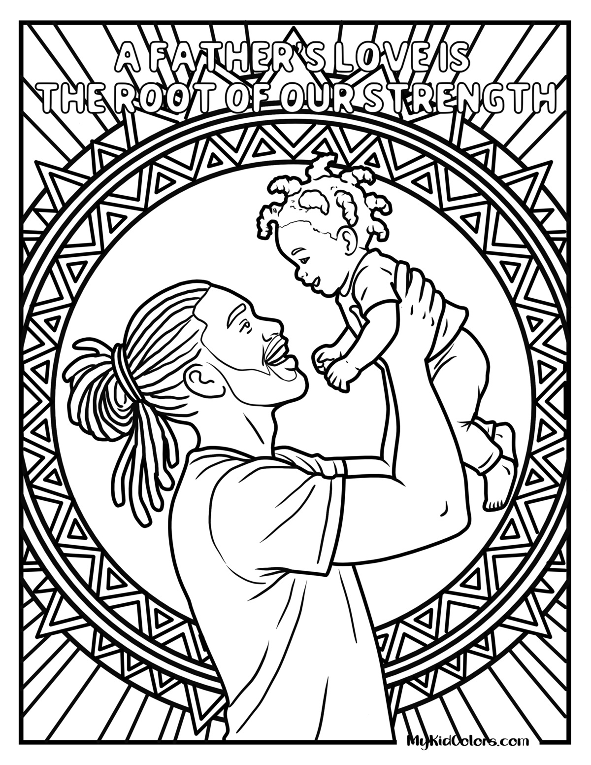 15 Father’s Day Coloring Pages That Celebrate Real Dads & Real Love