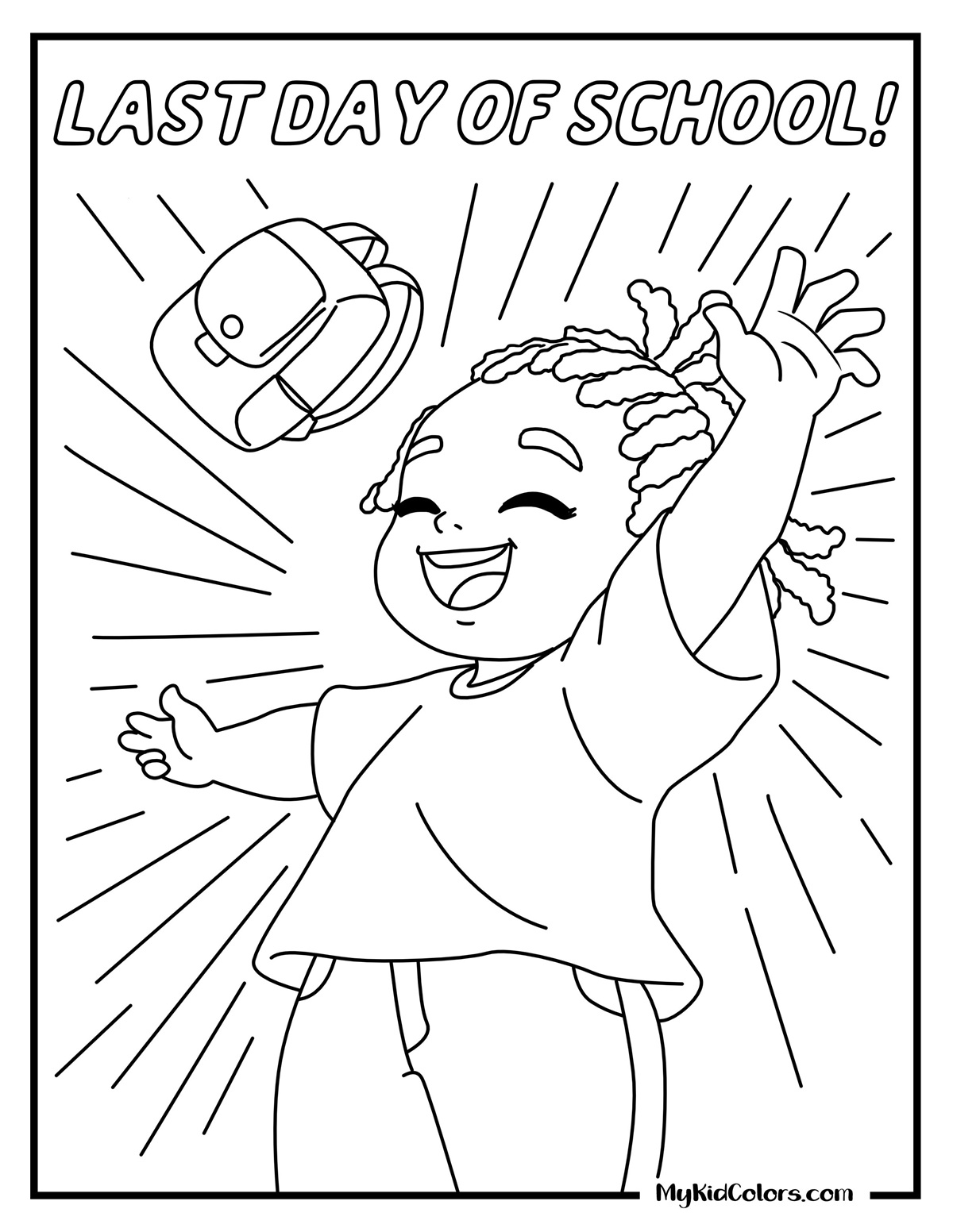 15 Last Day of School Coloring Pages That Celebrate Big Feelings & New Beginnings