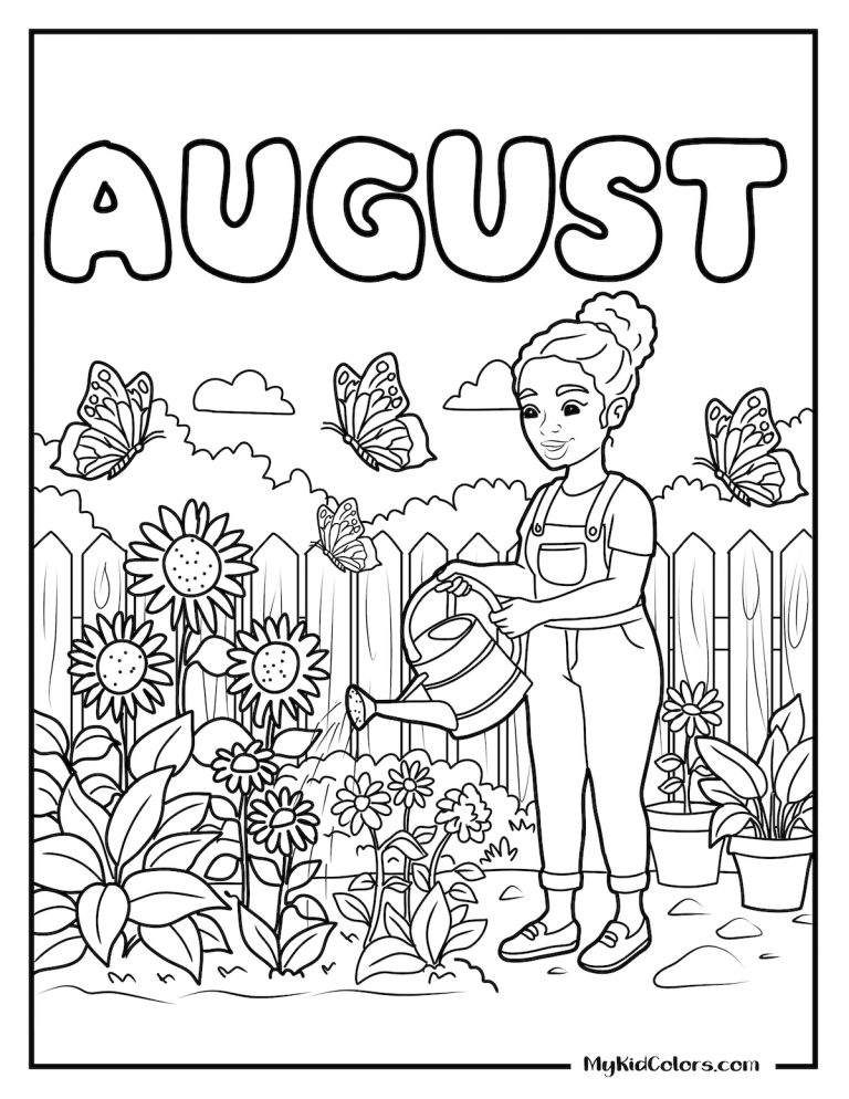 15 Free August Coloring Pages That Help You Hit “Pause” Before School Starts
