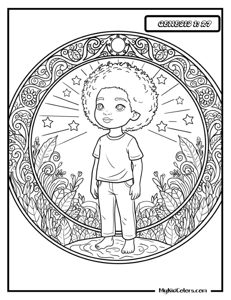 God Made Me Coloring Page – Page # 11