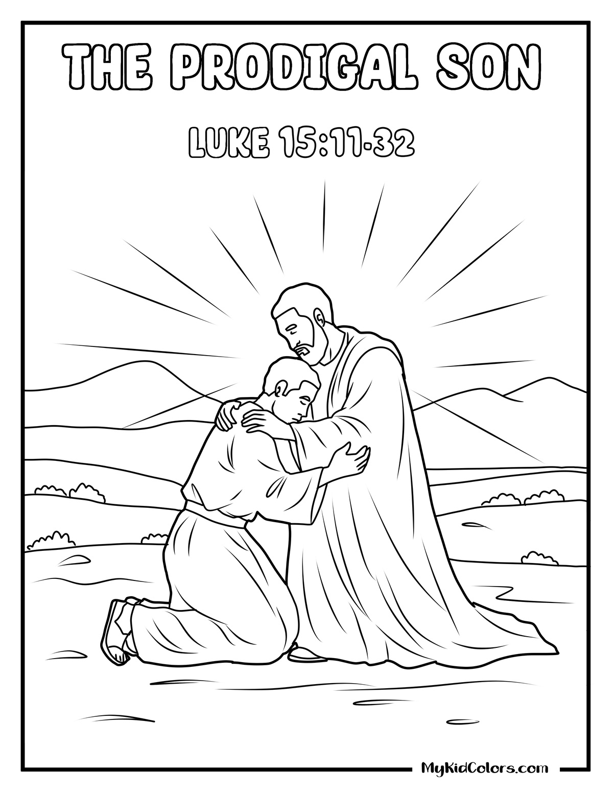 15 Prodigal Son Coloring Pages That Help Kids Understand Grace & Forgiveness