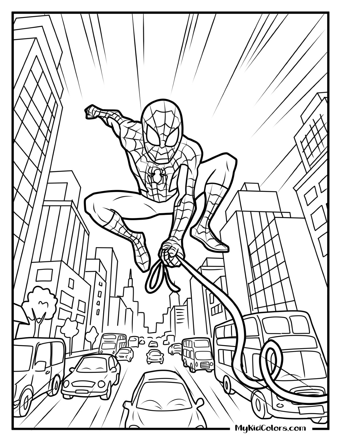 15 Free Spiderman Coloring Pages (Free PDF Printables)