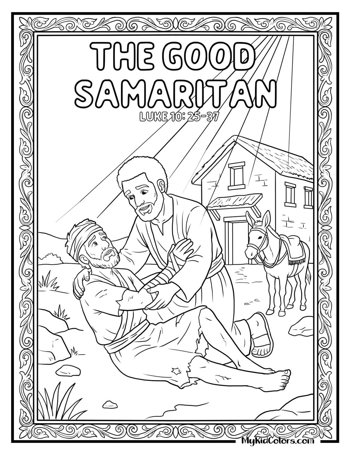 15 Good Samaritan Coloring Pages That Teach Kids Compassion in Action