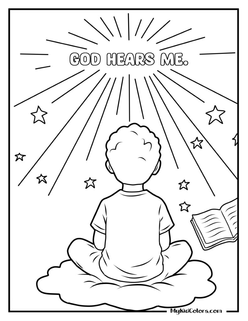 God Hears My Prayers Coloring Pages – Page # 15