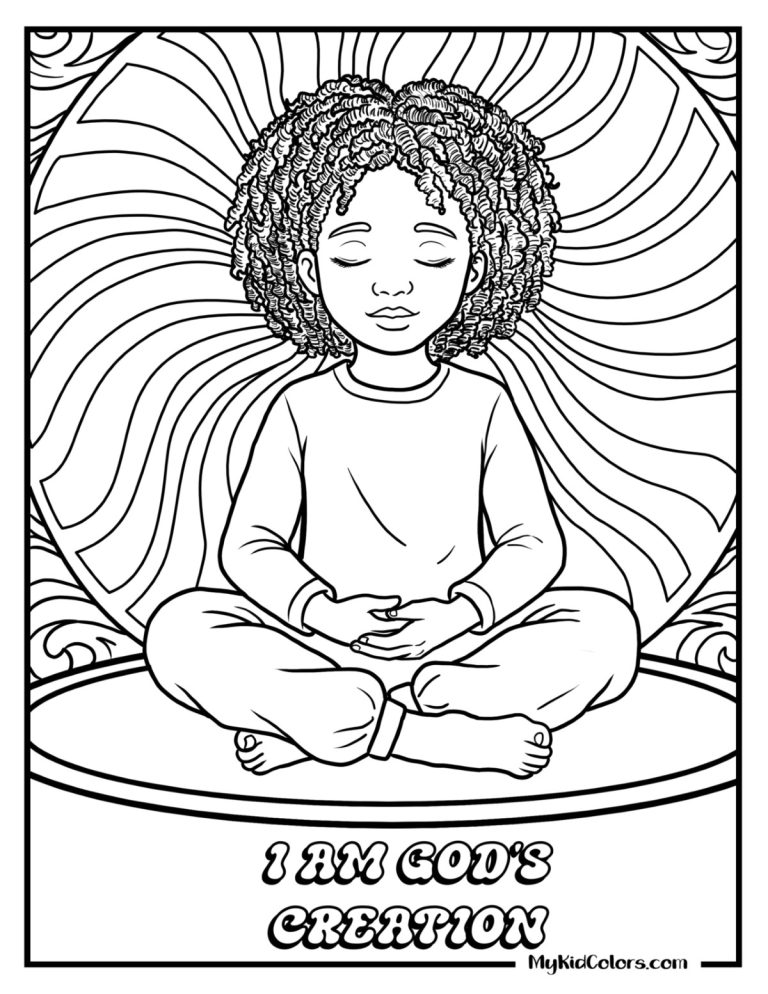 God Made Me Coloring Page – Page # 15