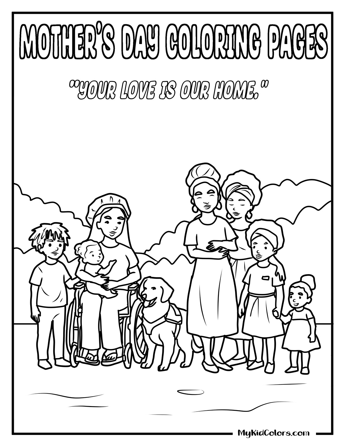 15 Mothers Day Coloring Pages That Teach Kids Love & Gratitude (Free Printable PDFs)